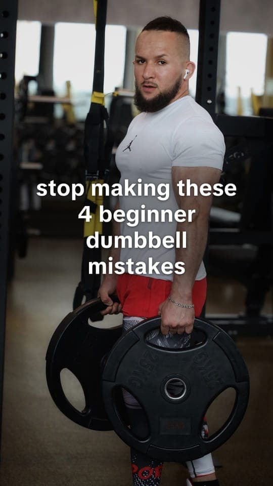 Hook slide: “stop making these 4 beginner dumbbell mistakes”