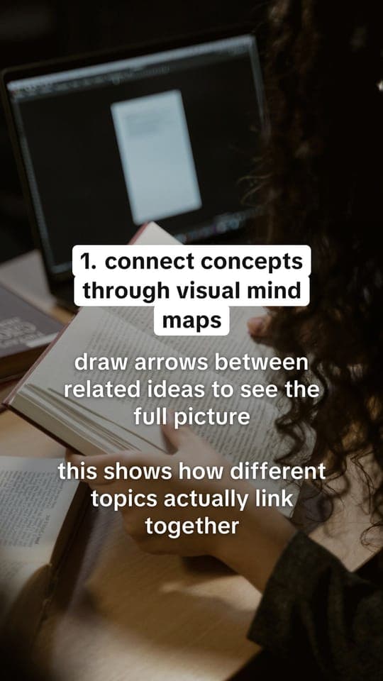 Tip slide: “connect concepts through visual mind maps”