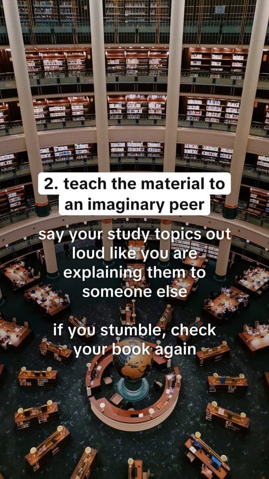 Tip slide: “teach the material to an imaginary peer”